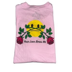 BORING LIFE CLUB Your Love Bores Me Mens T-Shirt Large